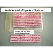 supertape straight strips 72 pice ,double sided lace hairpiece wig toupee tape.