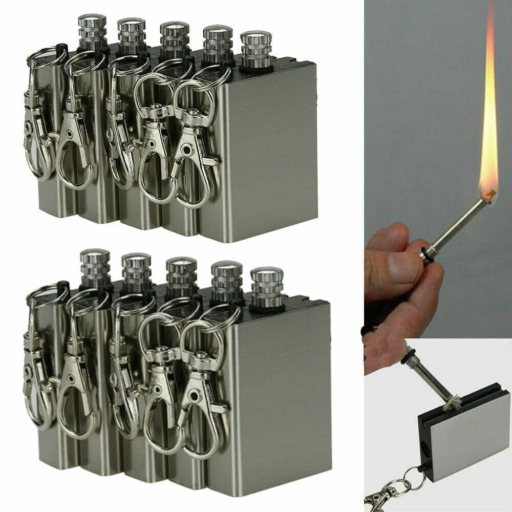supervivencia emergencia Camping fuego arrancador Flint Metal fósforo encendedor