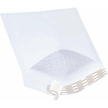 100 Pack #2 White Poly Padded Bubble Envelopes – 8.5" X 12" Shipping Mailers By PackagingSuppliesByMail