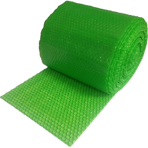 supplyhut 3/16'' SH Recycled Small Bubble Cushioning Wrap Padding Roll 100' x 12'' Wide 100FT, Green