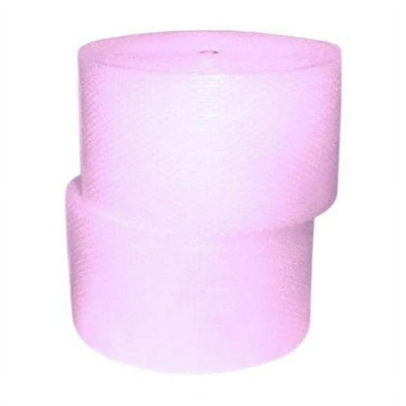 supplyhut 3/16'' Small Bubble Cushioning Wrap Anti-Static Roll 250'x 12'' Wide 250FT 12'', Pink