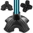 thumbnail image 1 of SupreGear 3/4-Inch Quad Cane Tips, Wide Base Rubber Non-Slip Feet for Stable Self-Standing Support, 1 of 8