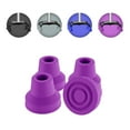 thumbnail image 1 of SupreGear 1/2 in Quad Cane Tip, Non-Slip Replacement Rubber Foot, 4-pack, Purple, 1 of 7