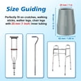 thumbnail image 1 of SupreGear 1 inch Crutch Tips Rubber Replacement Tips for Walking Canes and Sticks, Heavy Duty 6-Pack, Gray, 1 of 1