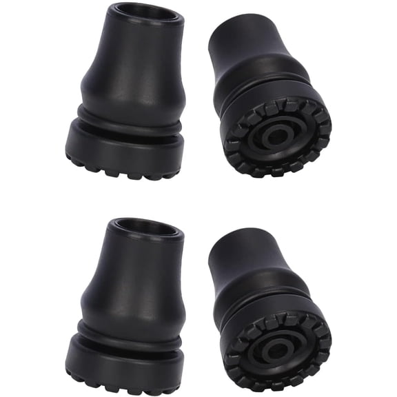 SupreGear 5/8 Inch Rubber Cane Tips, Non-Slip Durable Rubber End Caps for Canes, 4/6/8 Pack Set