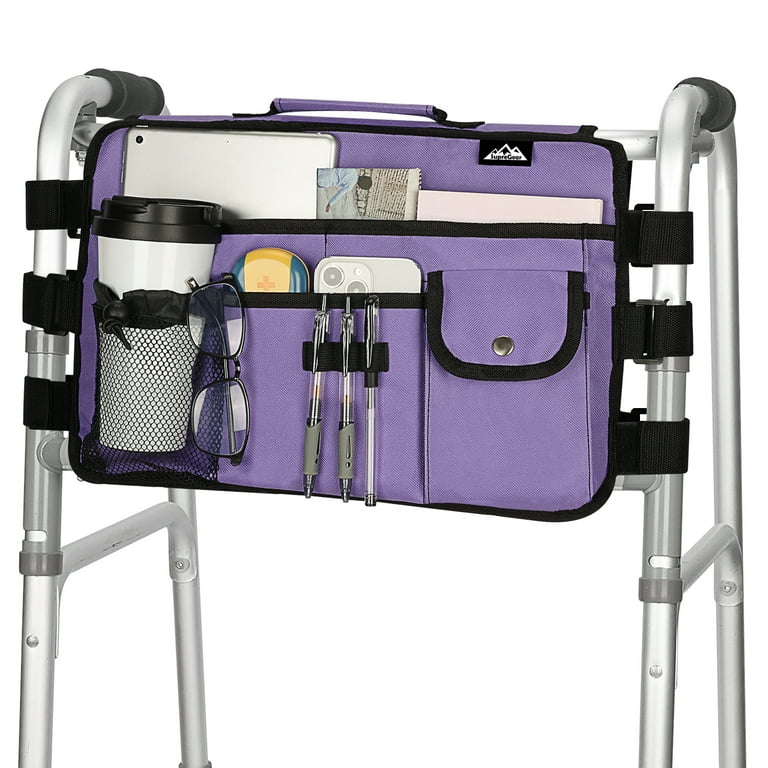 supregear Walker Bag for Seniors Large Capacity Waterproof Light Purple