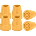 thumbnail image 1 of SupreGear 1 inch Walking Cane Tips, 6-pack Heavy Duty Replacement Rubber Caps, Yellow, 1 of 8