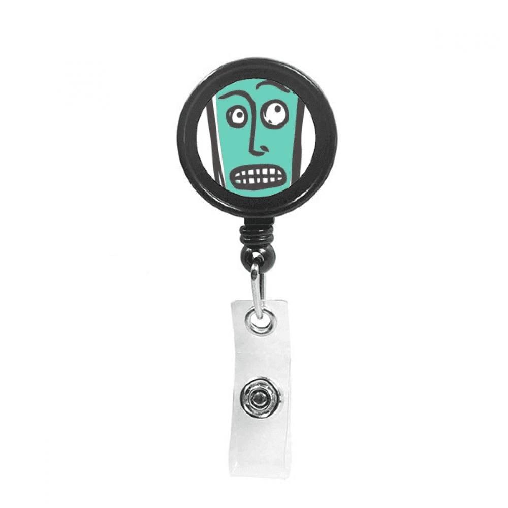 suprised  fsketch tooth Retractable Keychain Badge Holder ID Badge
