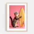thumbnail image 1 of surfer cat - Photography Cat Surfboard Animal Humor Pastel Pop Art Summer Oak Framed Wall Art Print 24 x 36 inches, 1 of 59