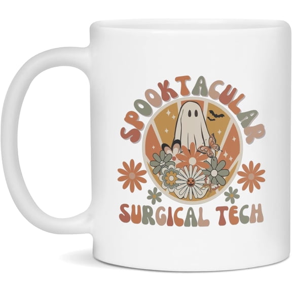 surgery tech gifts for halloween, surgery technologist mug, 11-Ounce White