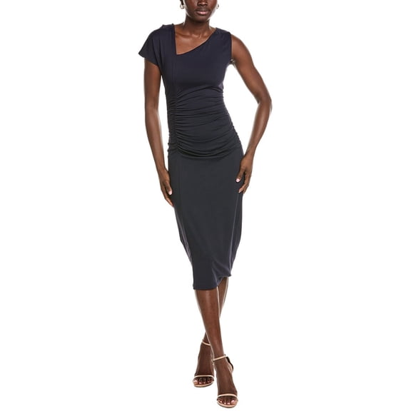 susana monaco womens One Arm Dolman Dress, l, Navy