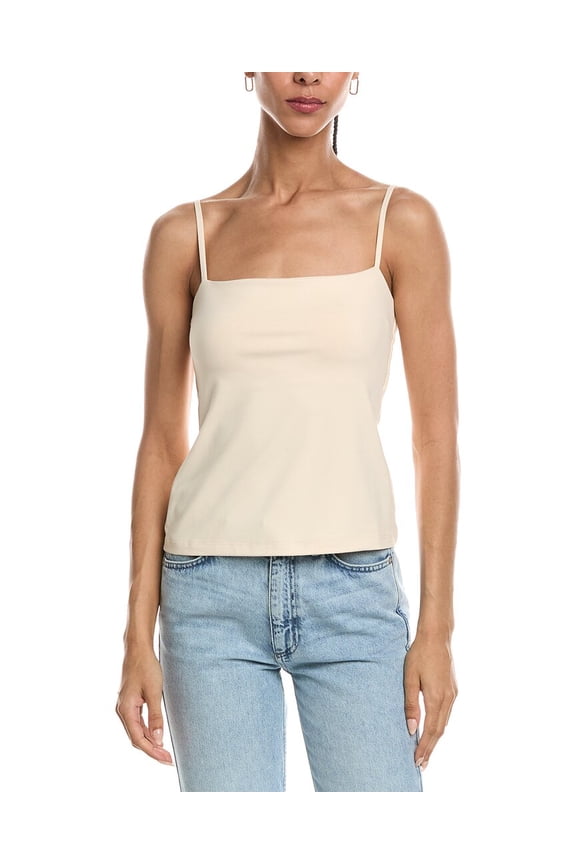 womens Straight String Top, XS/2, White