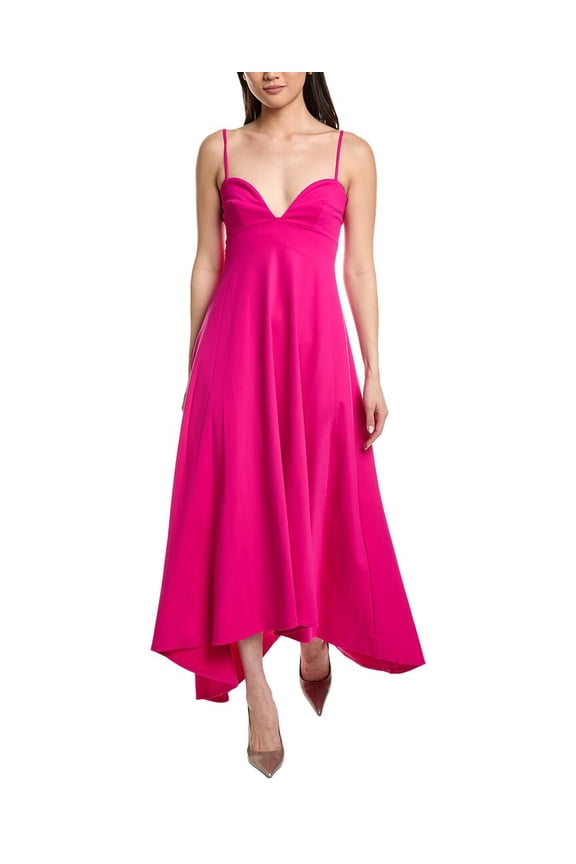 womens Sweetheart String High-Low Dress, xs, Pink