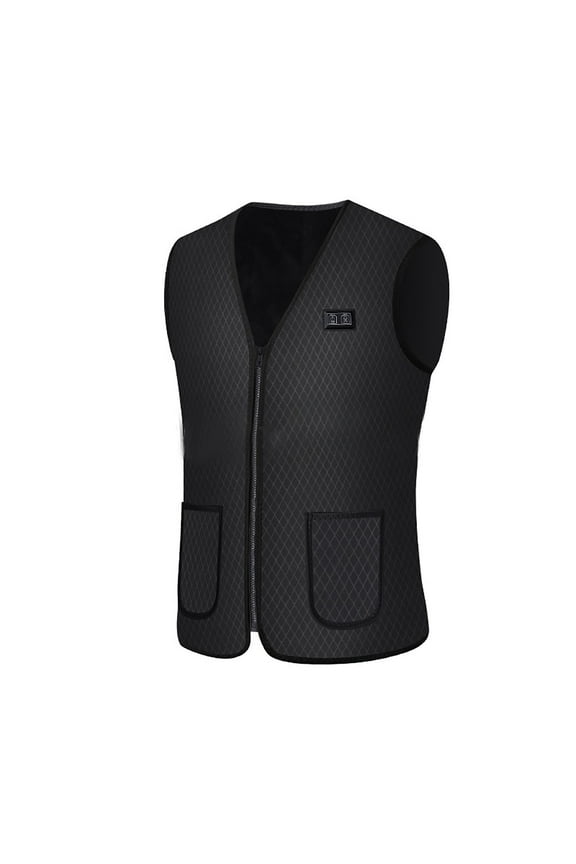 Advanced Smart Heating Vest for Men and Women with Nine Heating for Winter Warmth and Comfortable Wear - Black