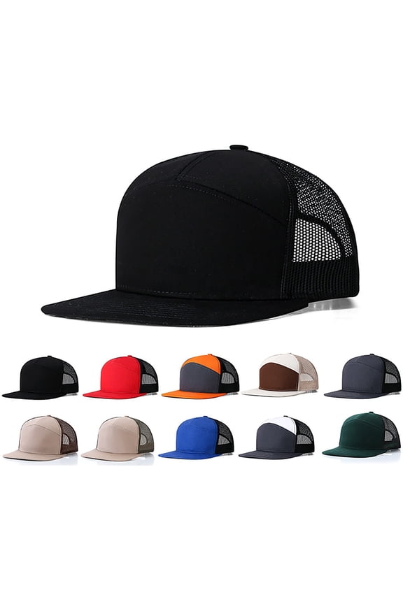 Baseball Hats Men's Performance Baseball Cap with Flat Brim Adjustable Snapback Lightweight Breathable Mesh for Sports and Casual Outdoor Wear Army Green