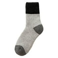 thumbnail image 1 of sususu Black Fuzzy Socks,Abs Stopper Socks 1 Pair Wool Socks Winter Socks Norwegian Socks With Inner Cloth Unisex, 1 of 3
