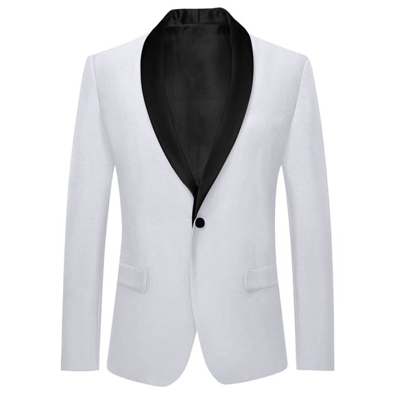 sususu Black Mens Blazer,Blazer for Men Big and Tall,Modern Stand Collar Casual for With Front Button Closure and Slim Fit Design for Business and Daily Wear