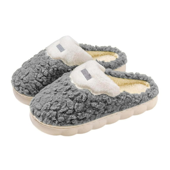 sususu Christmas Slippers for Women,Christmas Slippers Winter Warm Couples Thick Sole Soft Sole Shoes Thickened Slip Slippers for Men and Women