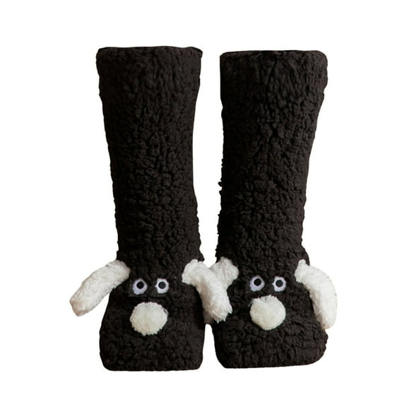 sususu Christmas Socks Bulk,Fuzzy Socks for Men & Women Cozy Winter Warm Slipper Socks Microfiber Soft Home Sleeping Socks