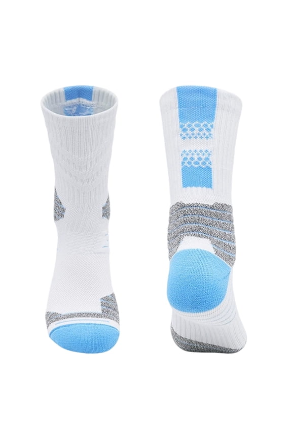 Cozy Earth Socks,Youth High Top Basketball Socks for Kids Athletic Crew Socks With Arch Support Cushioned Sports Socks for Boys And Girls