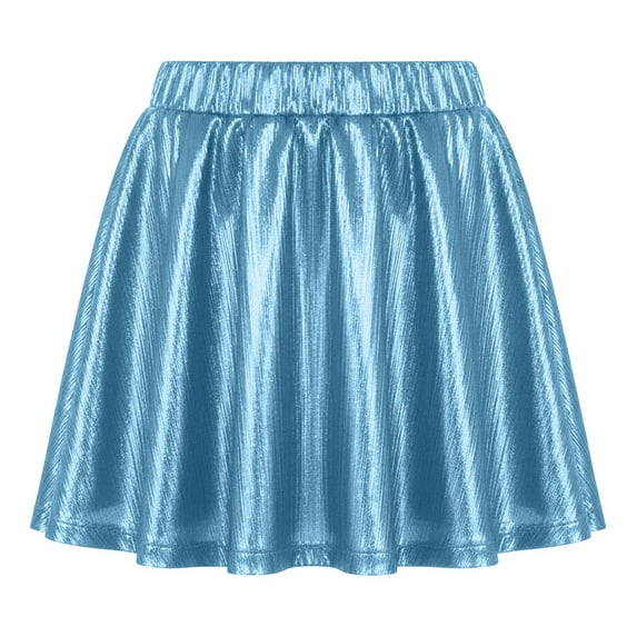 sususu Dresses for Girls Party Girls Performance Dance Skirt Flared Pleated Tutu With Gold Elastic Waistband For Stage Recital Dress Up Clothes for Girls