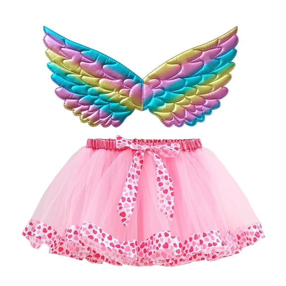 sususu Dresses for Girls 8-10 Girls Fairy Tutu Skirt With Detachable For Carnival Dance Performance And Party Dress Up Clothes for Girls