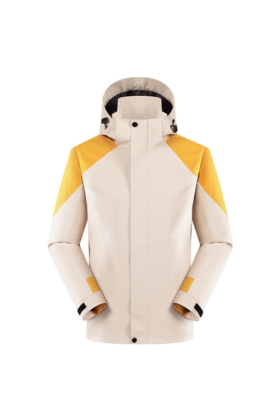 Fleece Jacket Men ,Outdoor Travel Jacket For Casual Wear Adventure Activities,Khaki,XXXXL