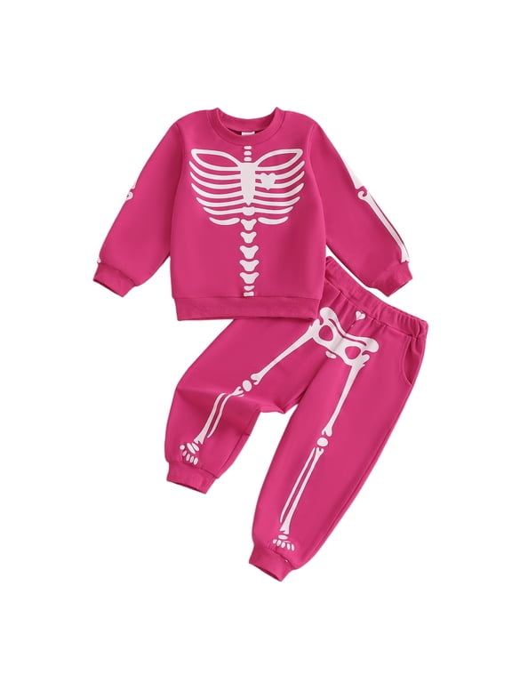 Girls Cartoon Print Hooded Pullover and Pants Outfit Set 2 Piece Casual Playwear Comfortable Top Bottom Combo for Toddler Fall Clothes