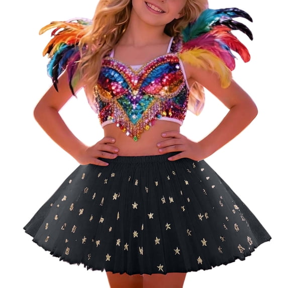 sususu Girls Dress Girls Dance Skirt for Ballet Performance and Party Wear with Dress Up Clothes for Girls