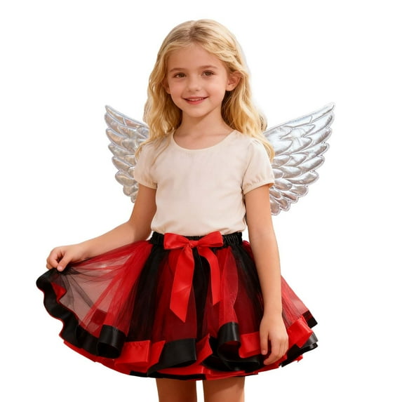 sususu Girls Dress Girls Detachable Tutu Skirt For Fairy Party Carnival Dance Performance With Dress Up Clothes for Girls