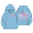 thumbnail image 1 of sususu Girls Graphic Hoodies Oversized Preppy Clothes Cute Graphic Print Cropped Sweatshirt Children Fall Winter Hoodie for Boys or Girls, 1 of 3