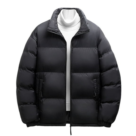 sususu Heated Winter For Men With Advanced Thermal Technology Extreme Cold Weather Durable Outdoor Jacket - Black