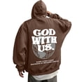 thumbnail image 1 of sususu Hoodies for Men Tie Dye Graphic Printed Hoodie For Everyday Wear Casual Sweatshirt For Comfort And Style For Sports And Leisure Activities,Brown,M, 1 of 6
