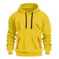 thumbnail image 1 of sususu Hoodies for Men 3Xl Hoodies For Fashion Novelty Hoodie Long Sleeve Casual Loose Fit Heavyweight Hooded Sweatshirt With Pocket,Yellow,XXL, 1 of 3