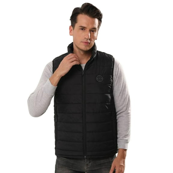 sususu Intelligent Temperature Controlled Full Body Heating Vest with USB Power for Men and Women Advanced Wearable Technology - Black