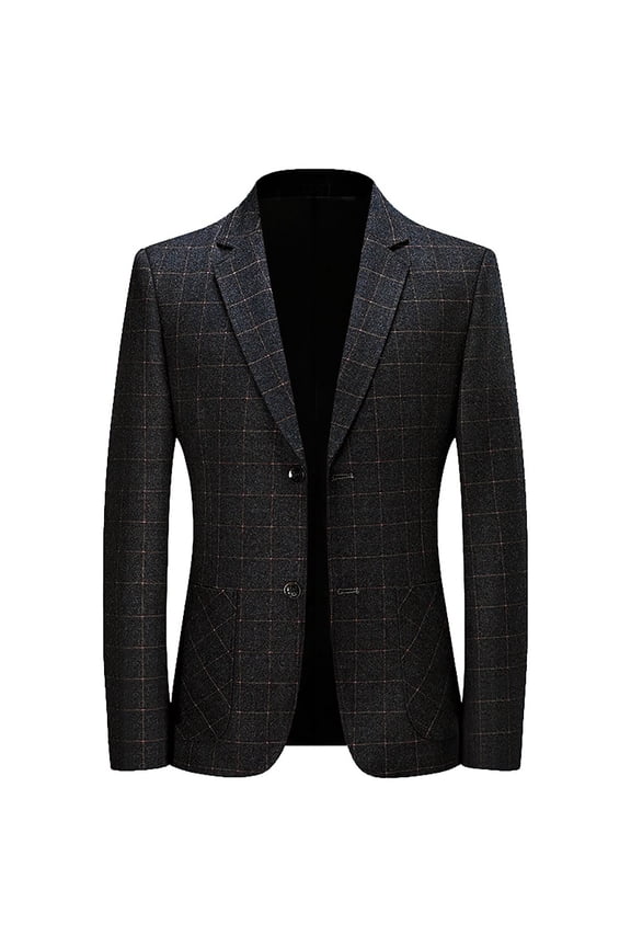 Jean Blazer,Black Mens Suit,Autumn Business Casual Suit Jacket High End Upper Garment for Style