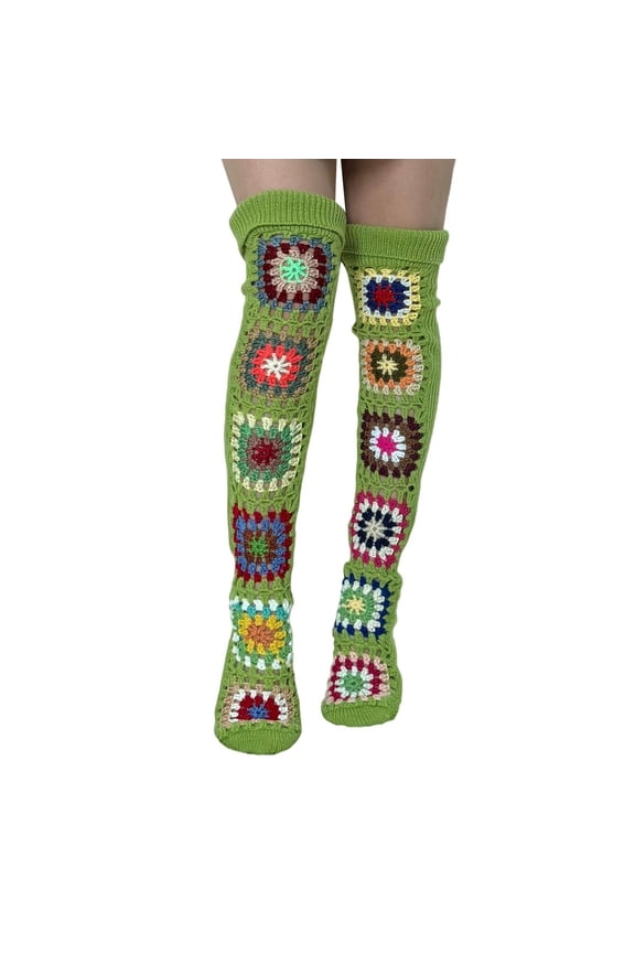 Long Socks for Women,Winter Warm Socking Leg Cover Home Knee Socks Thick Woolen Pants Leg Warmers Fashion Soft Stretch Socking