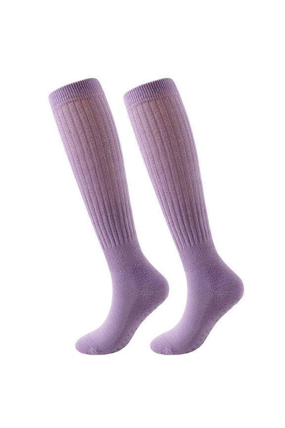 Long Wool Socks,Women'S Socks Yoga Sports Leisure Socks Socks With Grips for Women Long Scrunch Non Yoga Slouch Socks