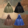 thumbnail image 1 of sususu Hooded Cape Cloak Renaissance Shawl Vintage Halloween Fantasy Accessory Blue, 1 of 5