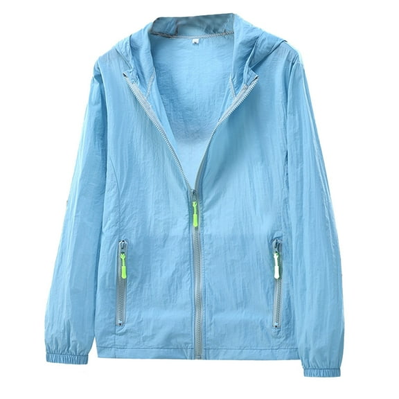 sususu Men Jacket,Men Winter Coats,Lightweight Outdoor Sports Jacket Full Zip Hooded Windbreaker for Active Travel and Running