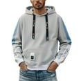 thumbnail image 1 of sususu Men Pullover Hoodie Jacket Hoodies And Sweatshirts For Comfort And Style For Casual Outings And Active,Grey,M, 1 of 6