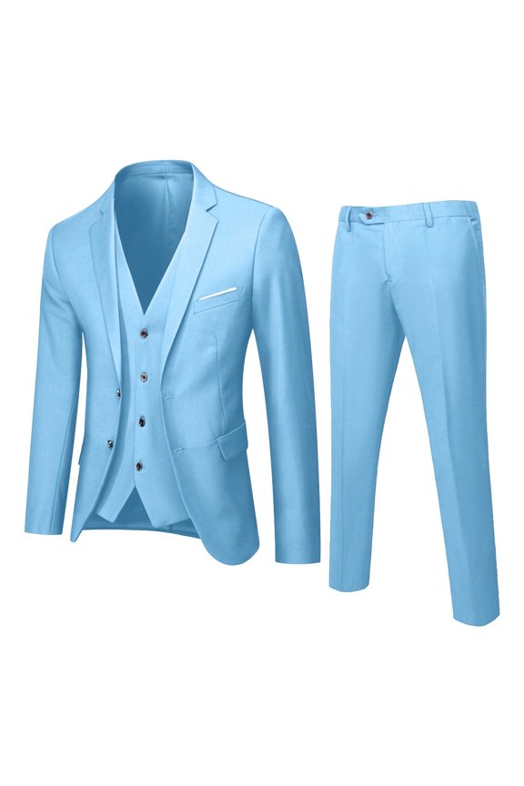 Men Suit Jacket Blazer,Mens Black Suit,Modern Slim Fit Three Piece Suit Jacket Set for Business Attire and formal Wedding Party Events