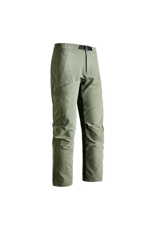 Men Travel Pants Casual,Men's Casual Pants Lightweight Windproof Hiking Trousers Outdoor Durable Stretch Fabric Relaxed Fit Comfortable Travel,Green,L