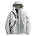 thumbnail image 1 of sususu Men's Insulated Hooded with Heating Technology for Extreme Cold Weather and Comfortable Outdoor Activities - White, 1 of 4