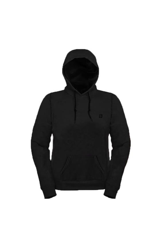 Men's Smart Heated Hoodie with USB Interface Triple Temperature Control for Outdoor Winter Gear Charging - Black