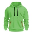 thumbnail image 1 of sususu Mens Black Hoodies Pullover Hoodies For Fashion Novelty Hoodie Long Sleeve Casual Loose Fit Heavyweight Hooded Sweatshirt With Pocket,Light Green,S, 1 of 3