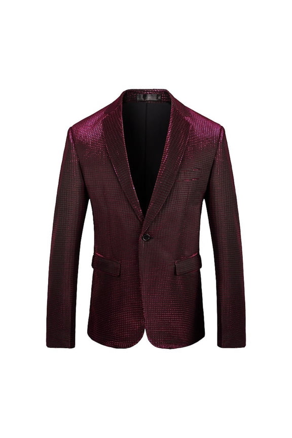 Mens Blazer Jackets,Black Suits for Men Regular Fit,Sequin Performance Suit Jacket for Stage Party Nightclub Show Shiny Top