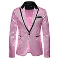 thumbnail image 1 of sususu Mens Blazer Jackets,Christmas Suit,Slim Fit Button Sequin for Party and Evening Events With Modern Tailored Design, 1 of 2