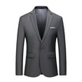 thumbnail image 1 of sususu Mens Blazer,Mens Suits 2 Piece,Modern Business Casual Button Suit Jacket Solid Color Tailored Coat for Wear and formal Events, 1 of 2