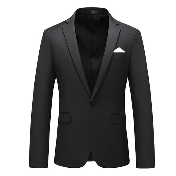 sususu Mens Dress Jacket Blazer,Black Suit for Men,Modern Business Casual Button Suit Jacket Solid Color Slim Fit for Wear and formal Events